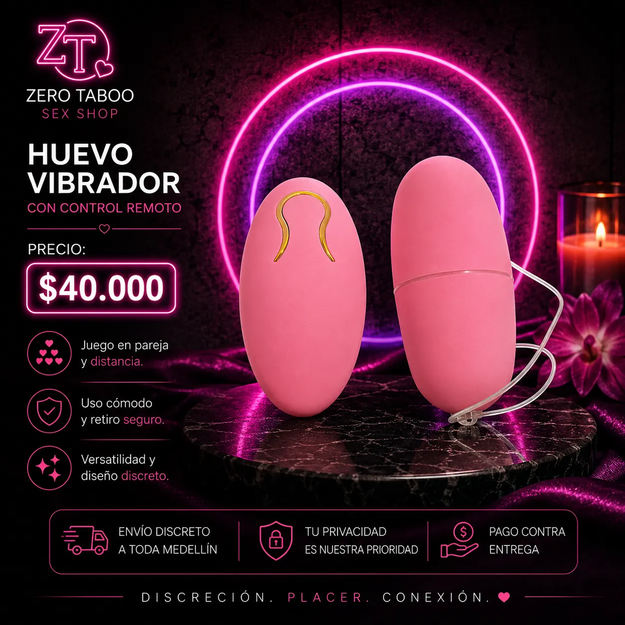 Huevo Vibrador con Control Remoto - Image 1