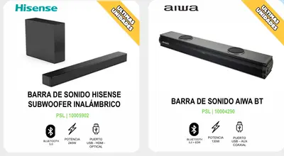 Parlantes/Barras de sonido