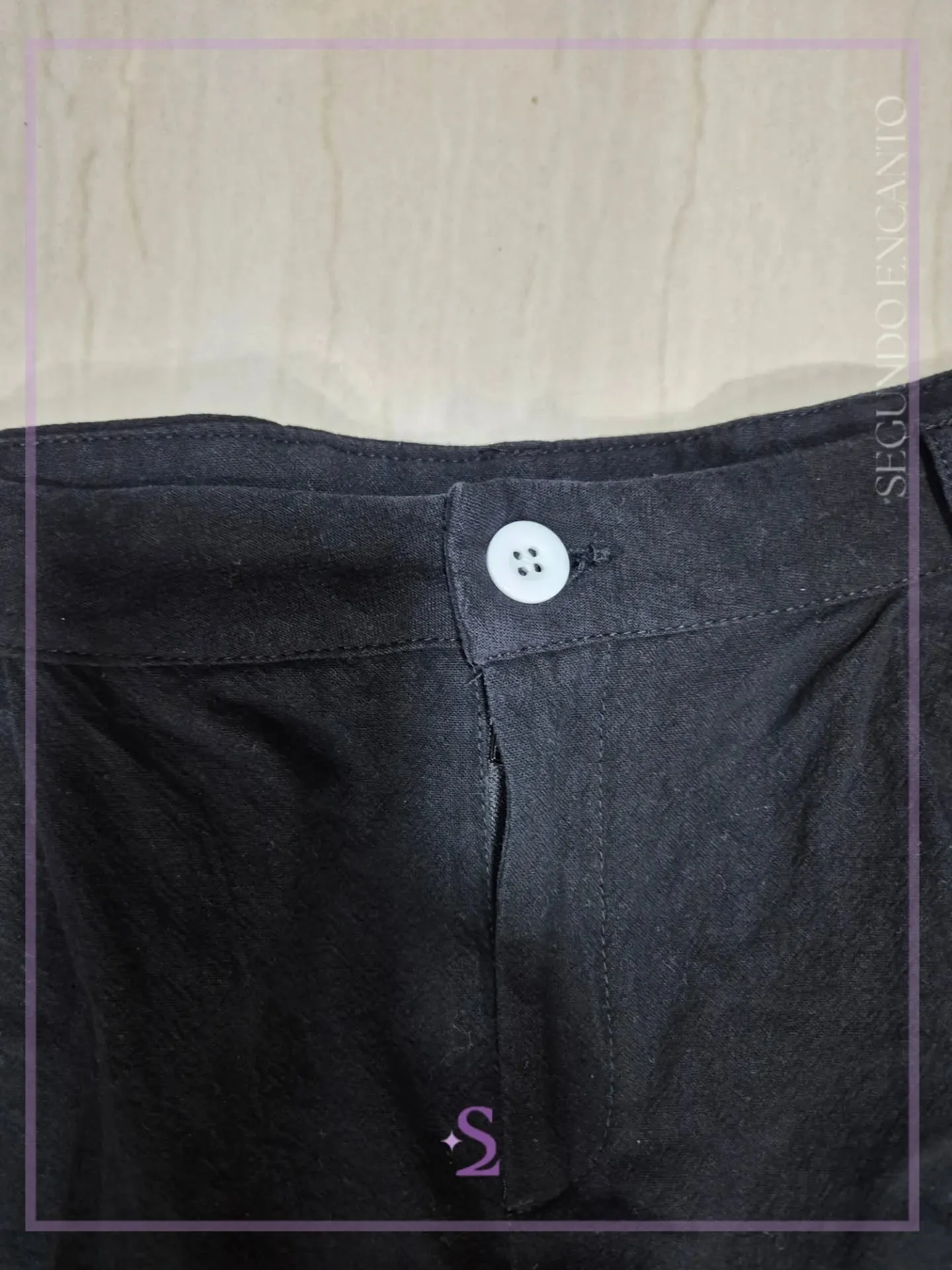 Conjunto chaleco y pantalon negro L/M - Image 6