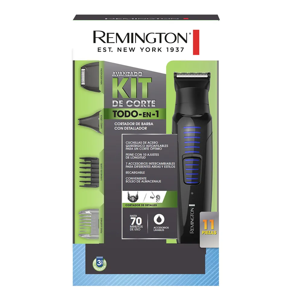 Cortadora Personal Remington Recargable Kit Todo En 1 - Image 1