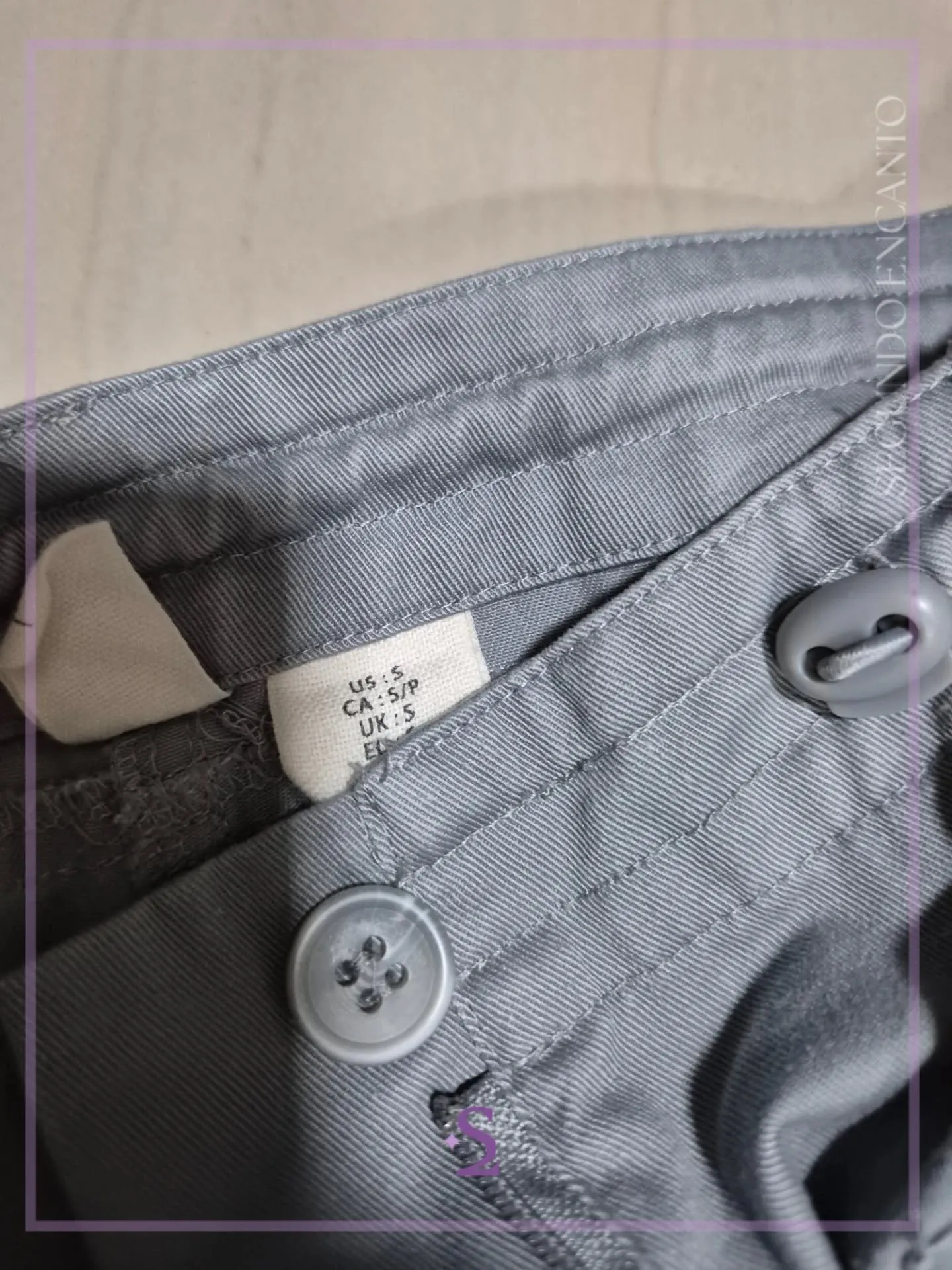 Pantalon gris tipo cargo S como nuevo - Image 6