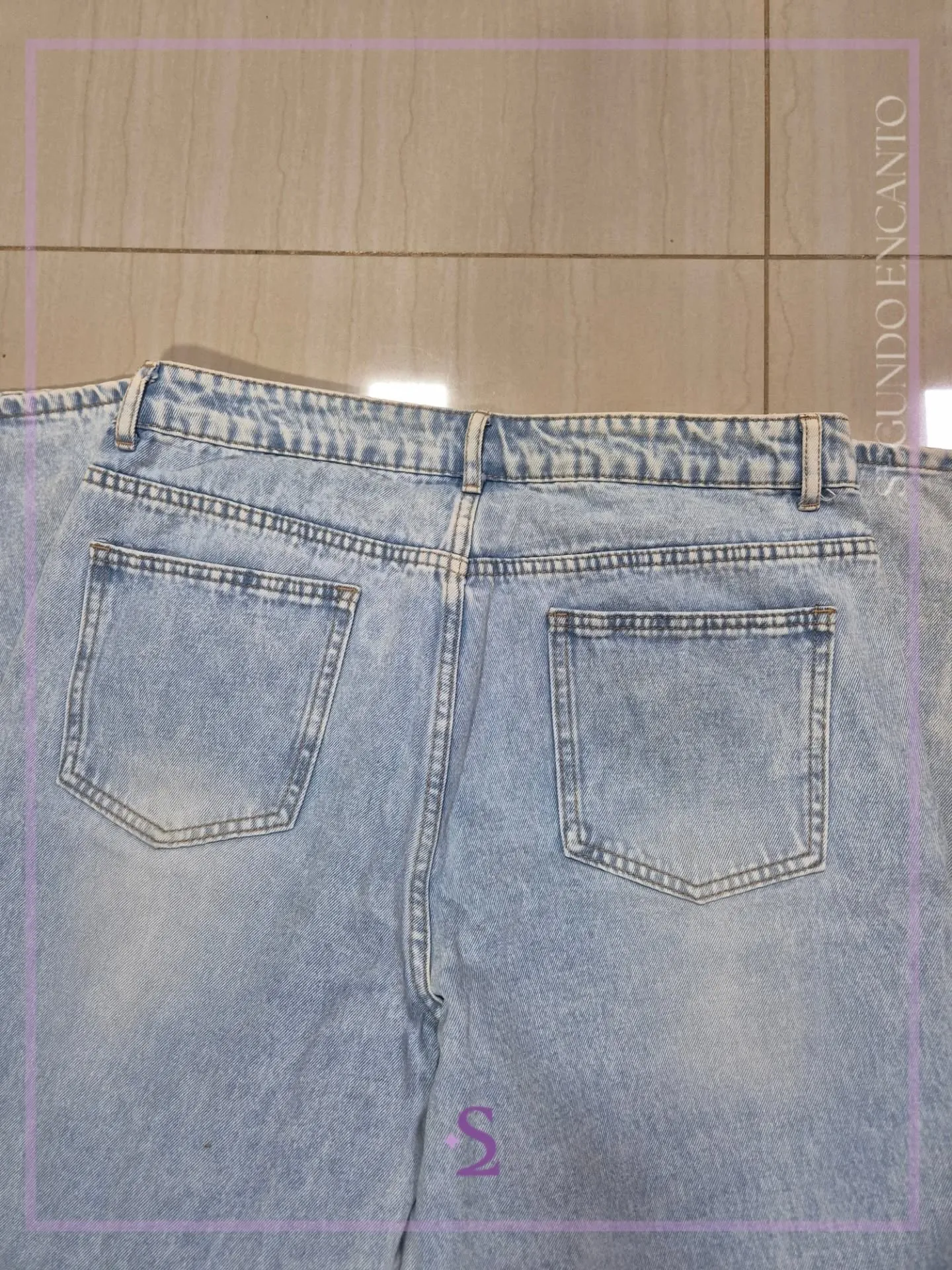 Jeans recto nuevo celeste lavado 32 (L-XL) - Image 3