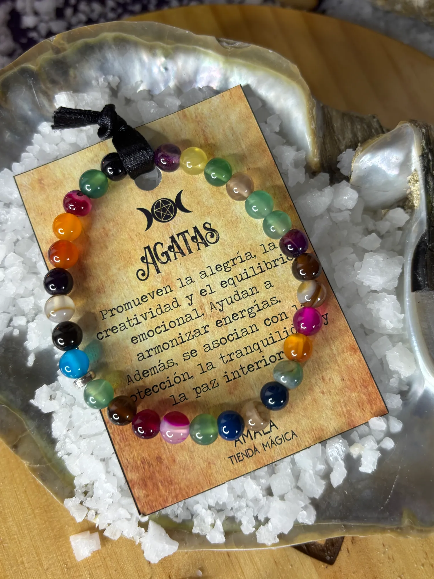 Pulsera Ágatas, calma y buen animo - Image 1