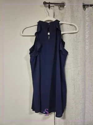 Blusa azul cuello alter S/M
