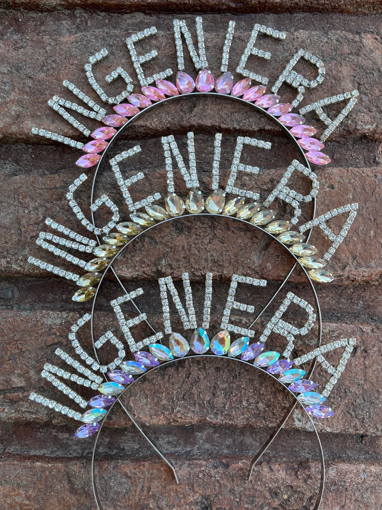 Vincha strass y corona de gemas - Image 2