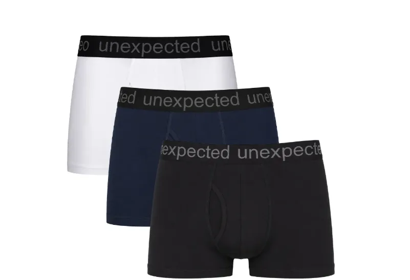 Pack de 3 bóxer briefs Unexpected multicolor sólidos para hombre - Image 1