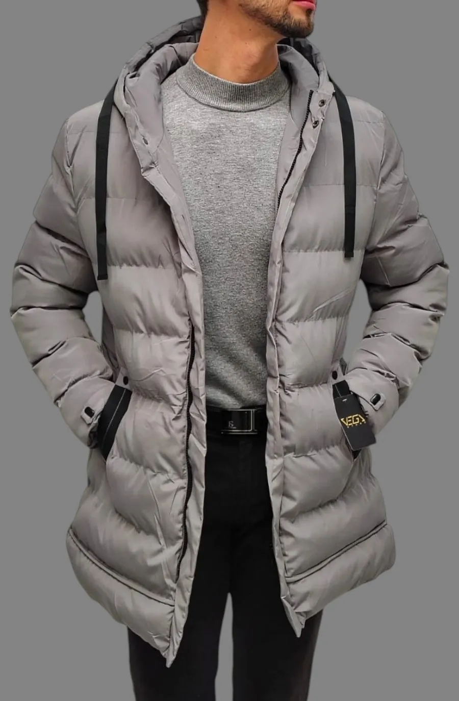Chaqueta invierno gris - Image 1