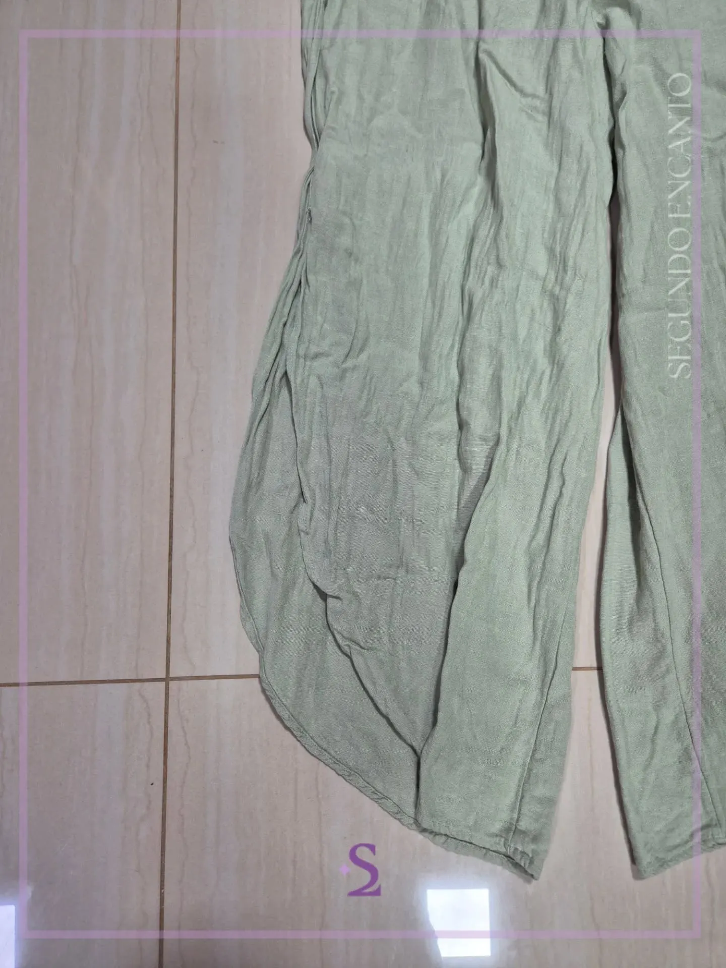Pantalon verde playero M - Image 6