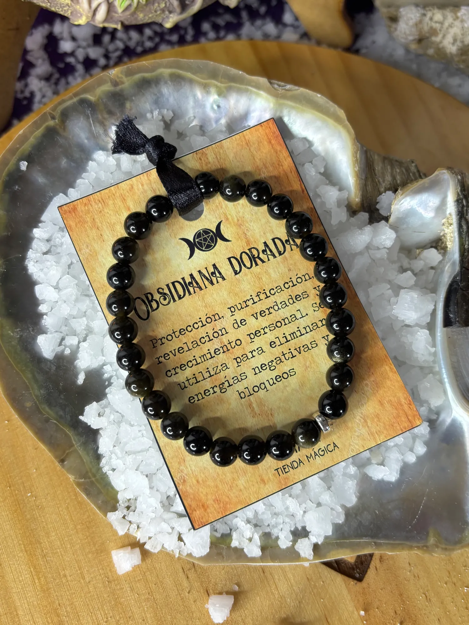Pulsera Obsidiana Dorada - Image 1