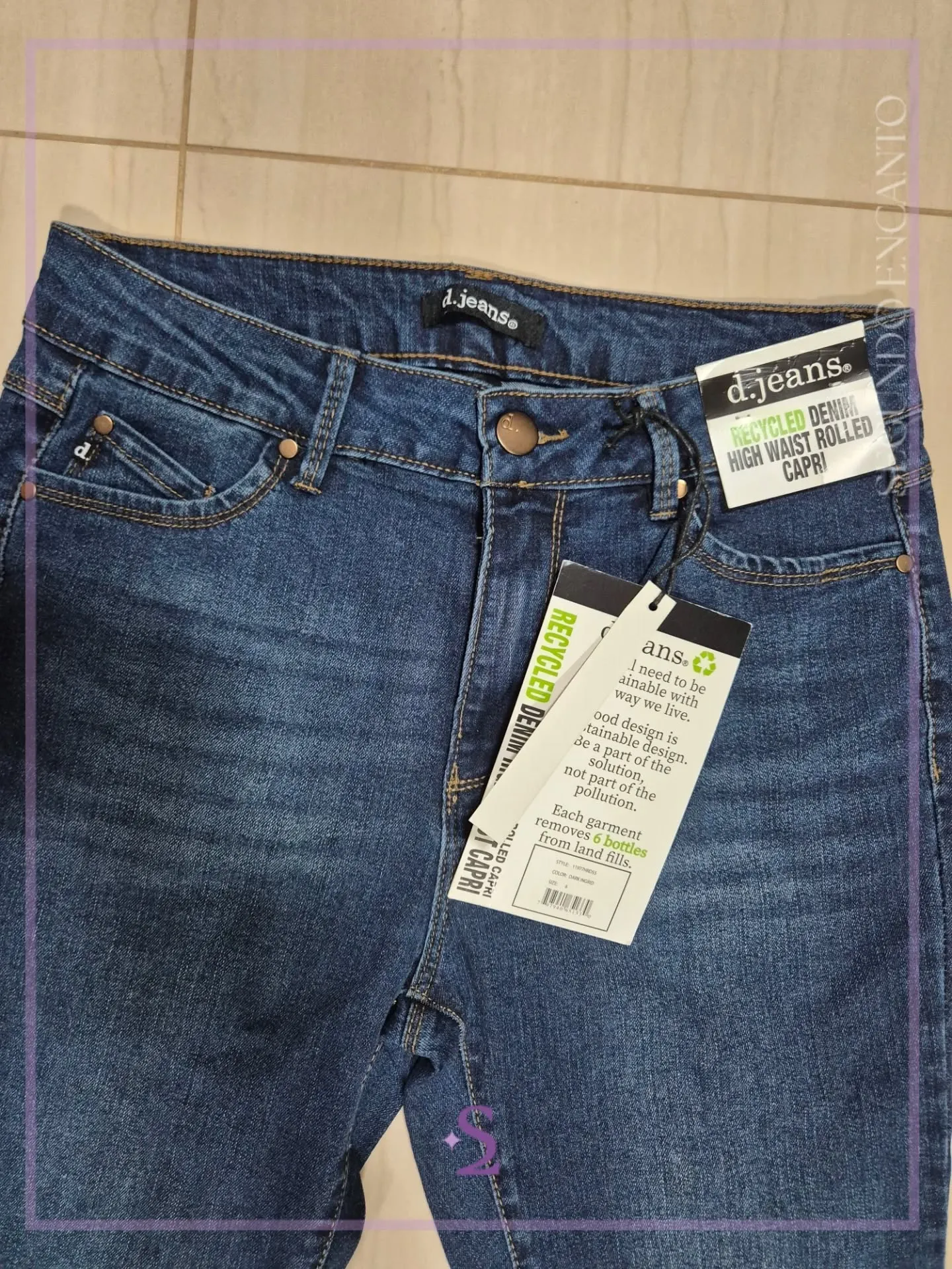 Capri High waist rolled talla 6 M - Image 3