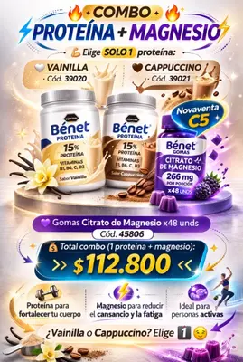 🔥 COMBO 🔥 ⚡ PROTEÍNA + MAGNESIO ⚡