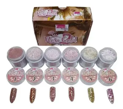 COLECCION ROSE GOLD 2 FANTASY NAILS