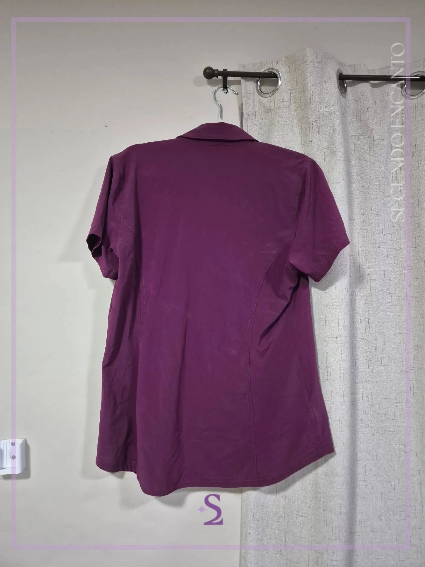 Camisa de botones color magenta M - Image 2