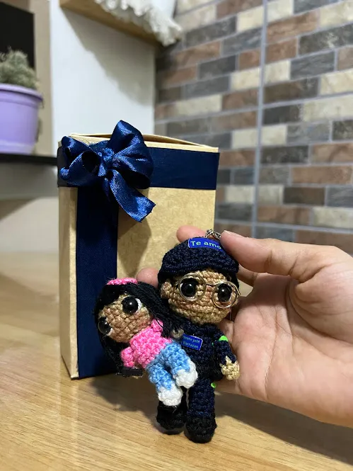 Llavero Policia e Hija personalizado - Image 2