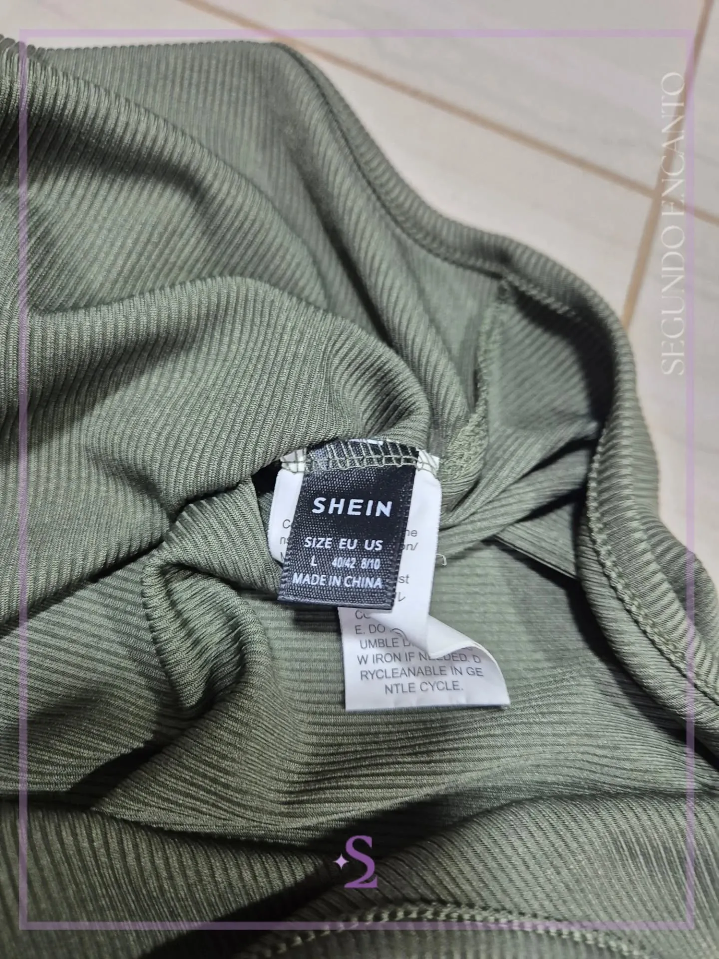 Conjunto verde body y pantalon L - Image 2