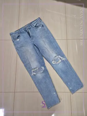 Mom jeans roto talla 8 M/L