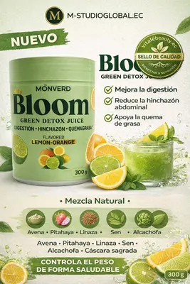 🌿BLOOM – GREEN DETOX JUICE 300 g | MONVERD