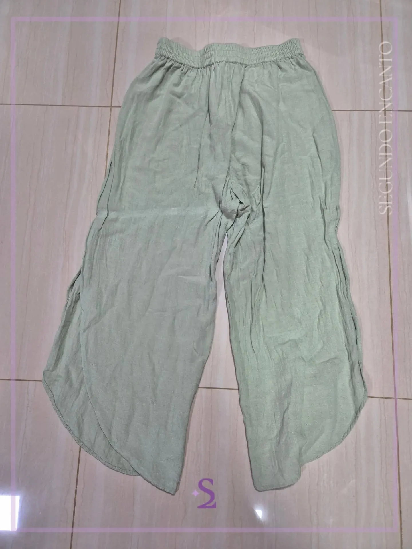 Pantalon verde playero M - Image 2
