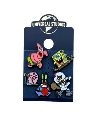 Set de 5 Pines de Bob Esponja