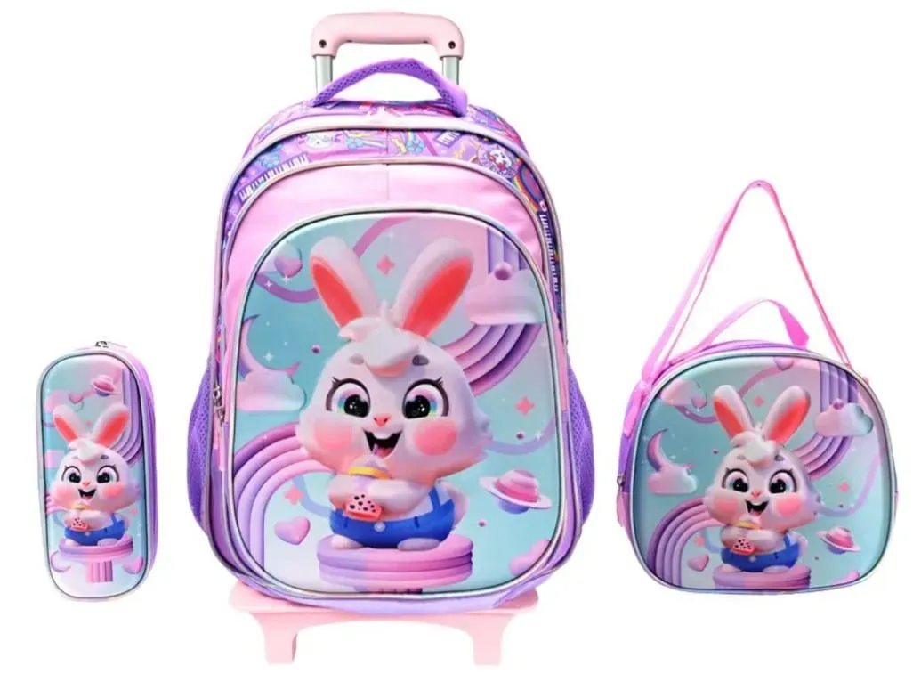 Set x4: Mochila, carro, lunchera y cartuchera - Image 1