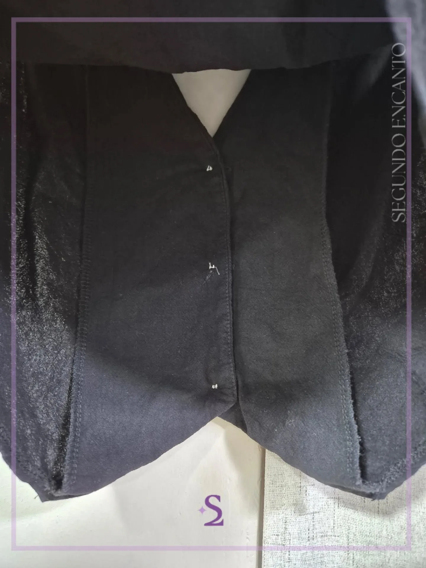 Conjunto chaleco y pantalon negro L/M - Image 8