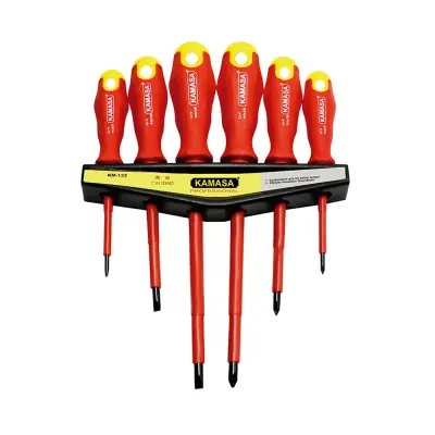 Juego de Destornilladores Dieléctricos-1000v Kamasa 6 Piezas 