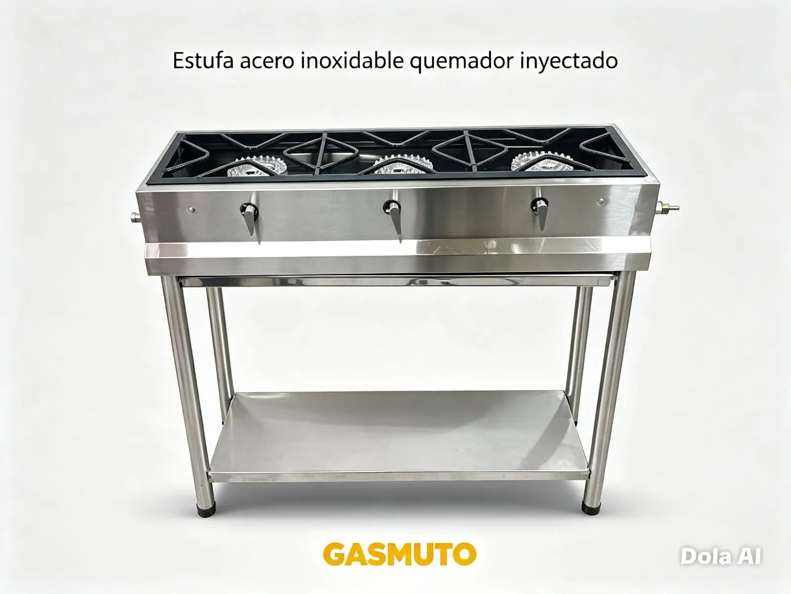 Estufa de 3 puestos quemador pequeño - Image 1