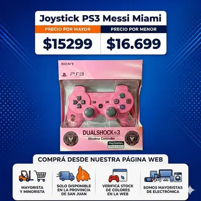 Joystick PS3 Messi Miami