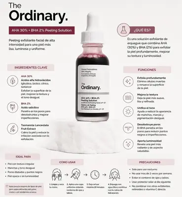  The Ordinary AHA 30% + BHA 2% Peeling Solution - 30 ml. 