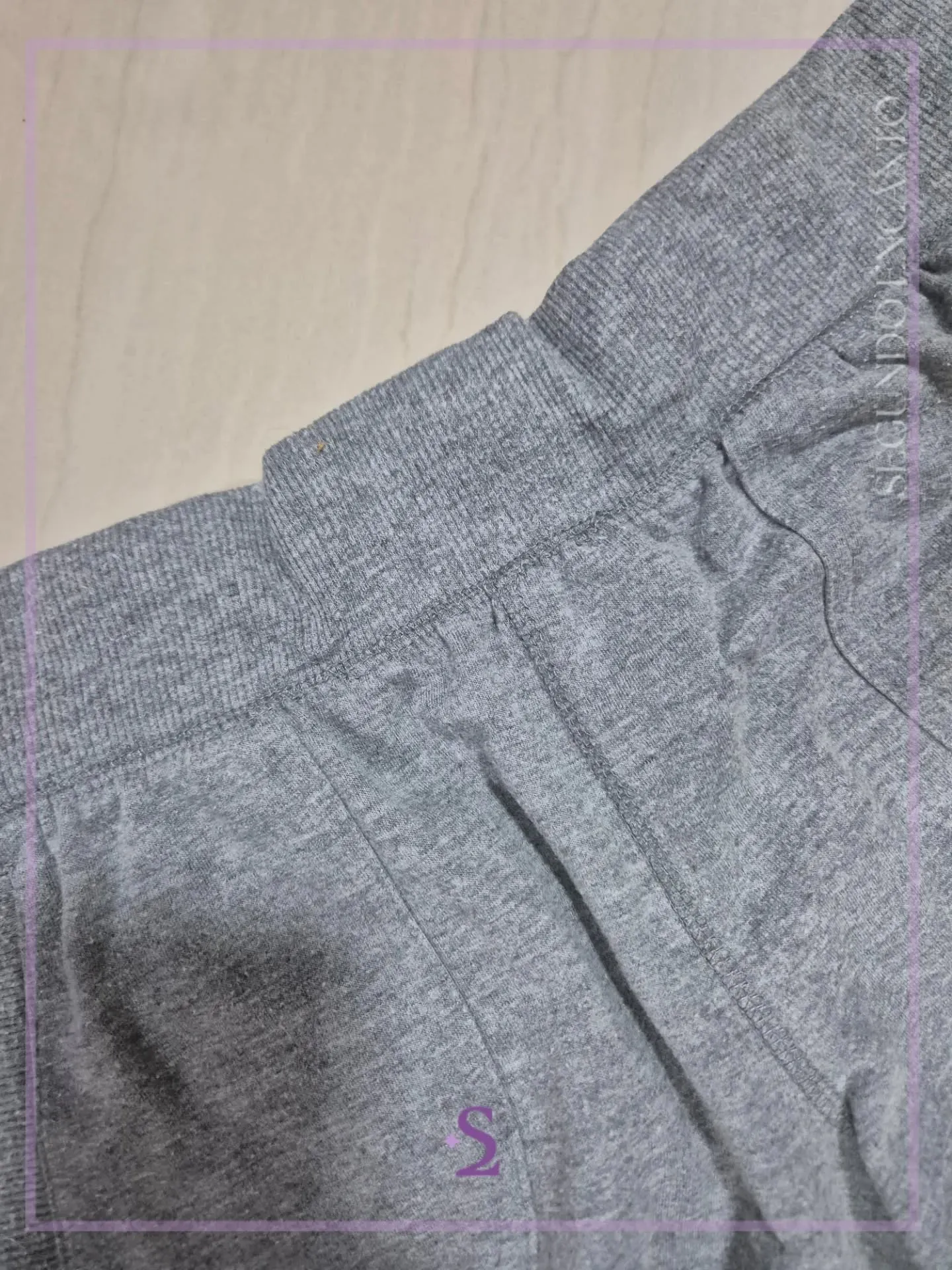 Short gris de algodon M - Image 2