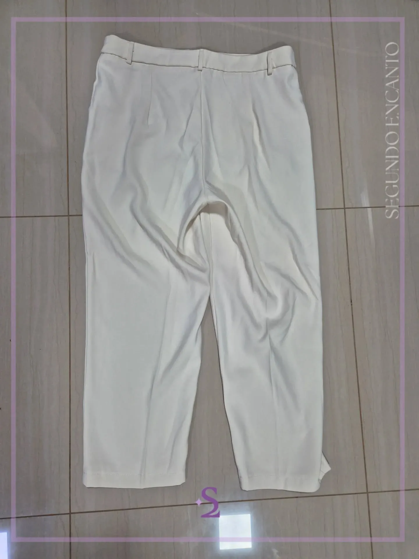 Pantalon formal blanco hueso L grande - Image 6