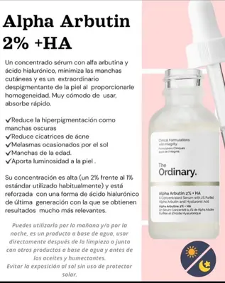 The Ordinary Alpha Arbutin 2% + HA — 30 ml. 