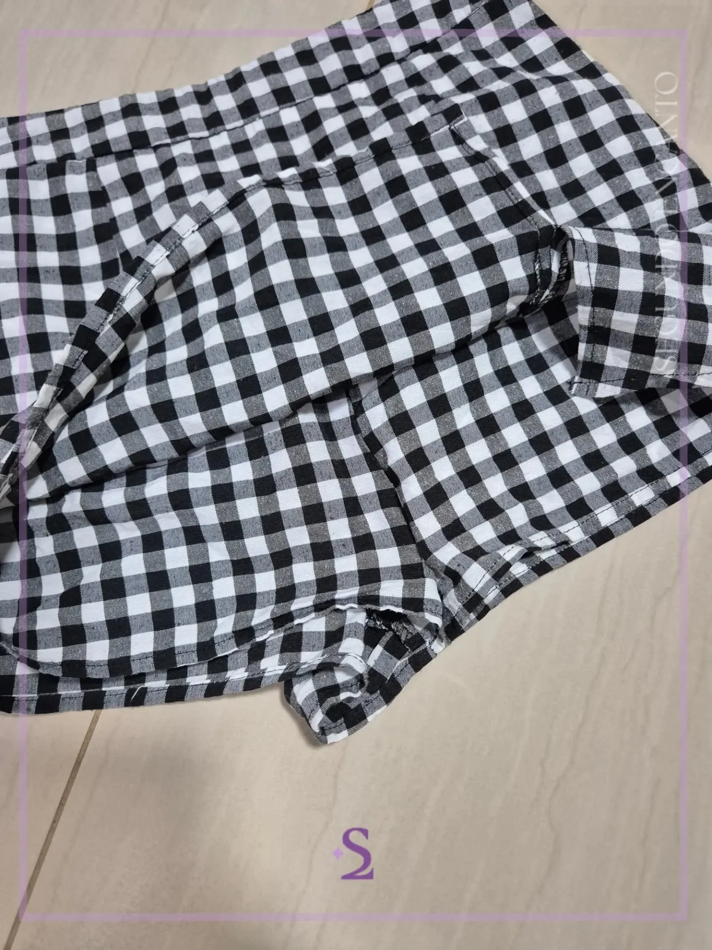 Faldashort a cuadros S - Image 4