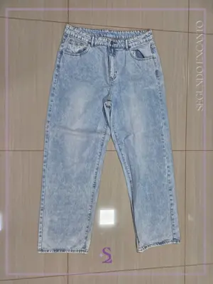 Jeans recto nuevo celeste lavado 32 (L-XL)