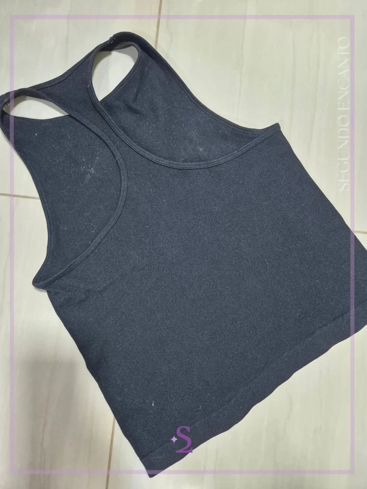 Camiseta basica color negro M/L - Image 3