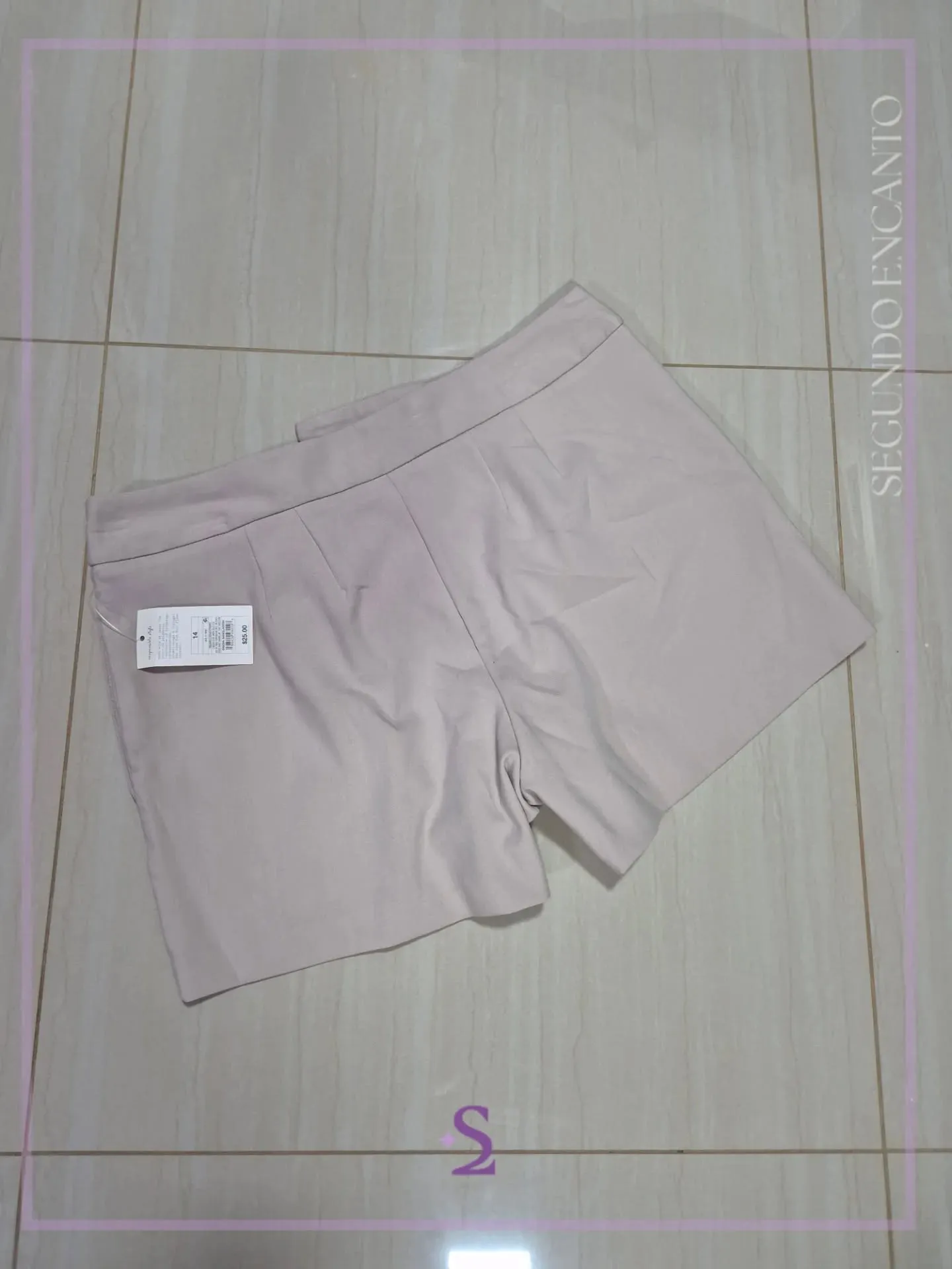 Short formal beige talla 14 XL - Image 2