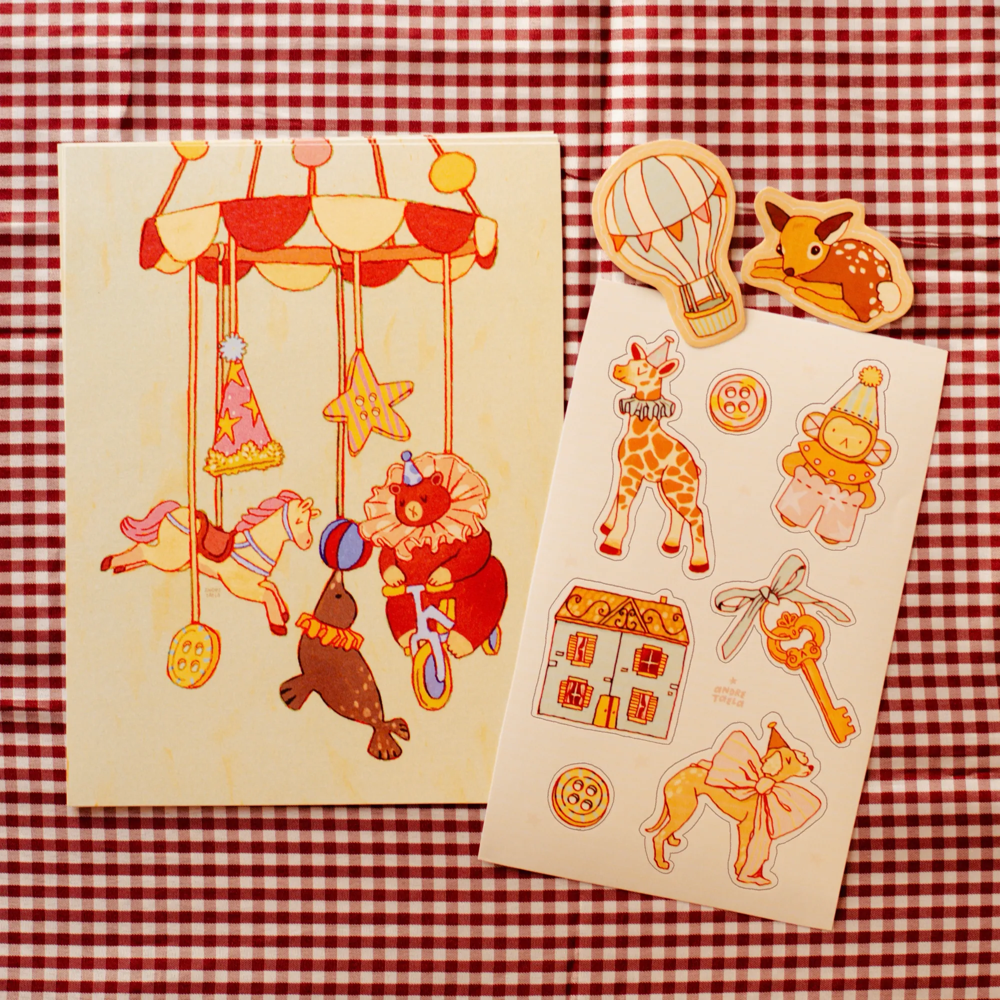 paquete CIRCUS print + stickers (1 sticker sorpresa) - Image 2