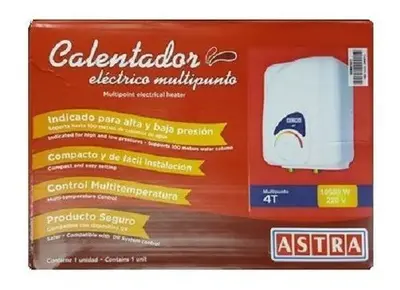 Calentador eléctrico multipunto ASTRA modelo 4T de 10500 W