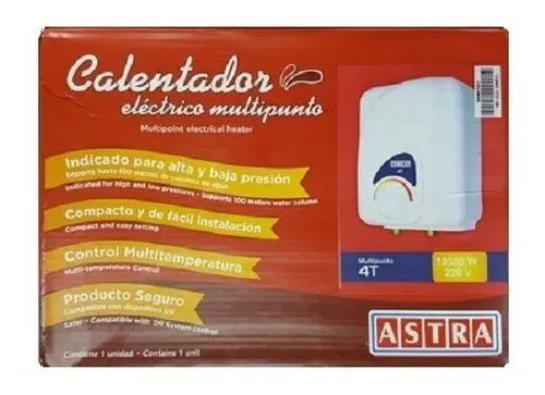 Calentador eléctrico multipunto ASTRA modelo 4T de 10500 W - Image 1