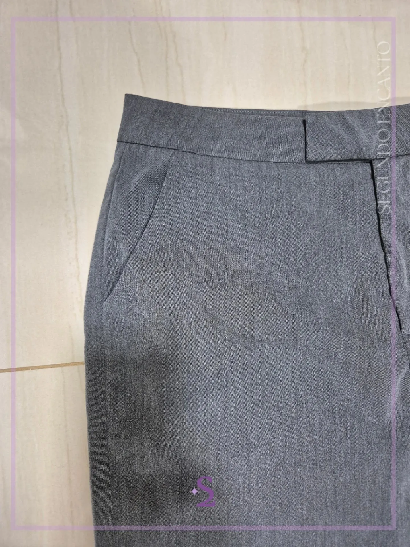 Pantalon gris formal L/M - Image 5