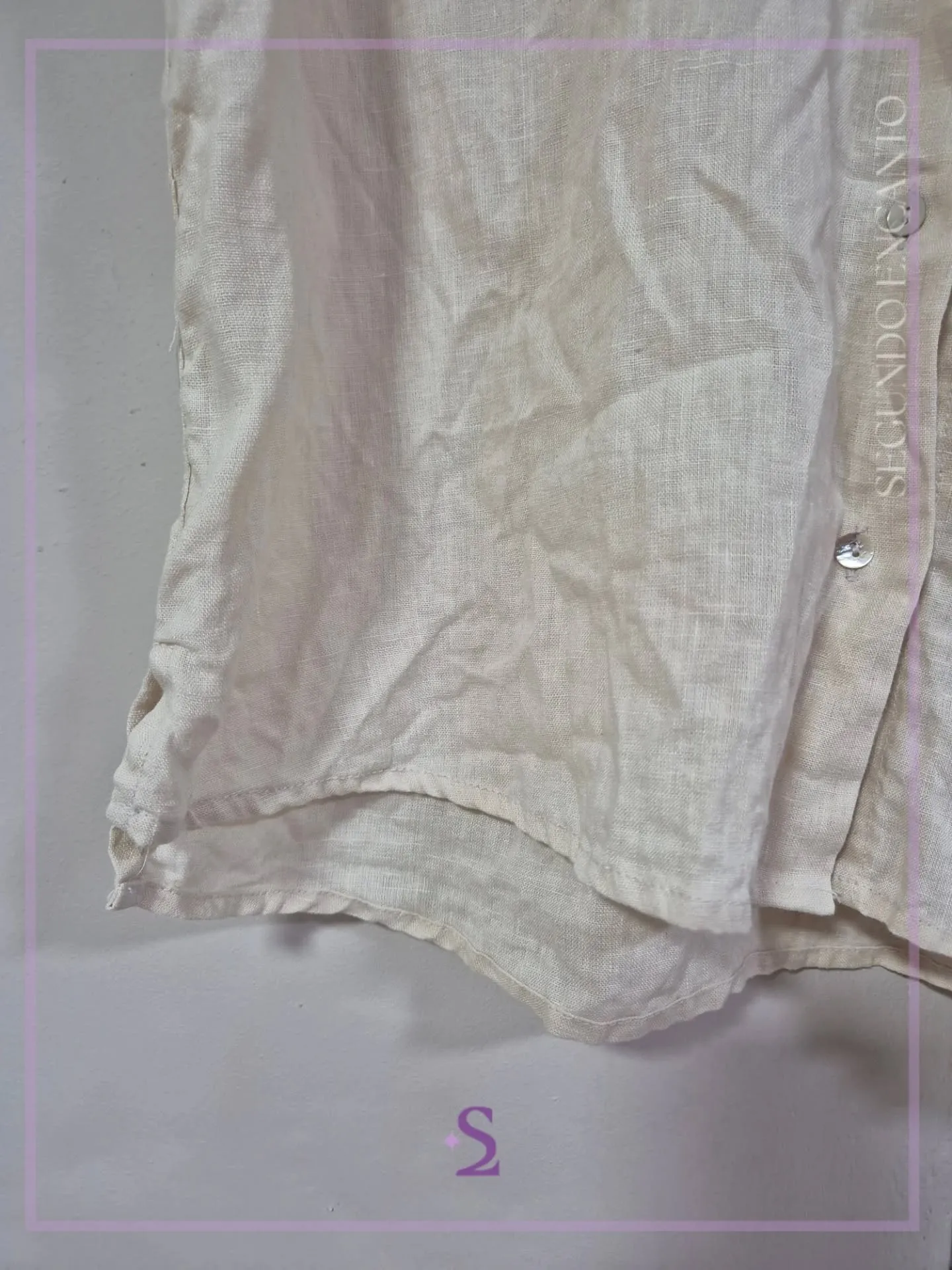 Camisa de lino L - Image 6