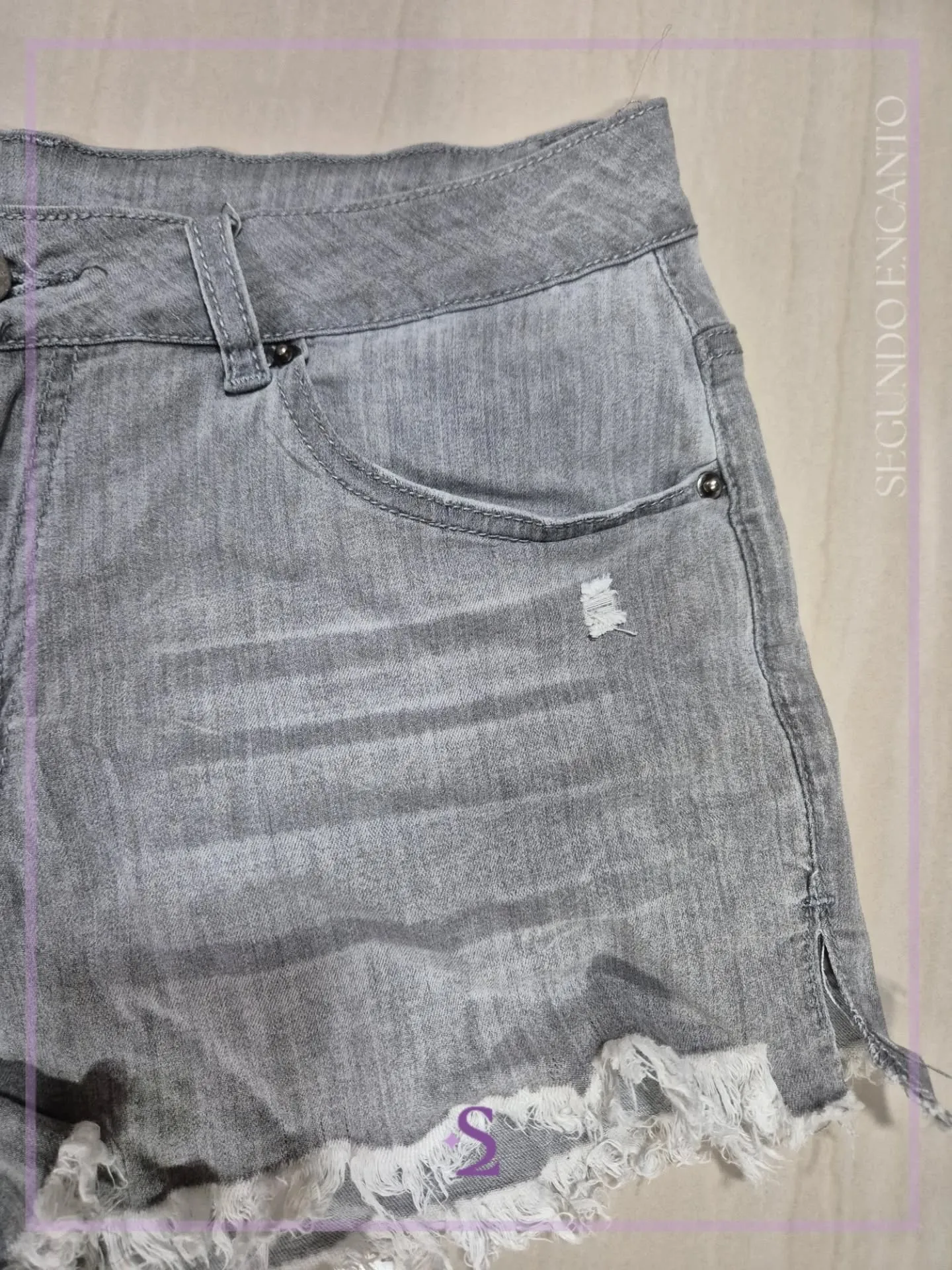 Short corto color gris L - Image 5