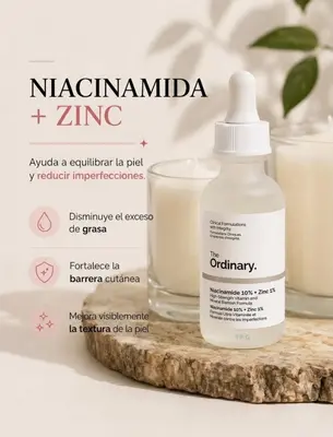 The Ordinary Sérum Niacinamida 10% + Zinc 1% - 30ml.