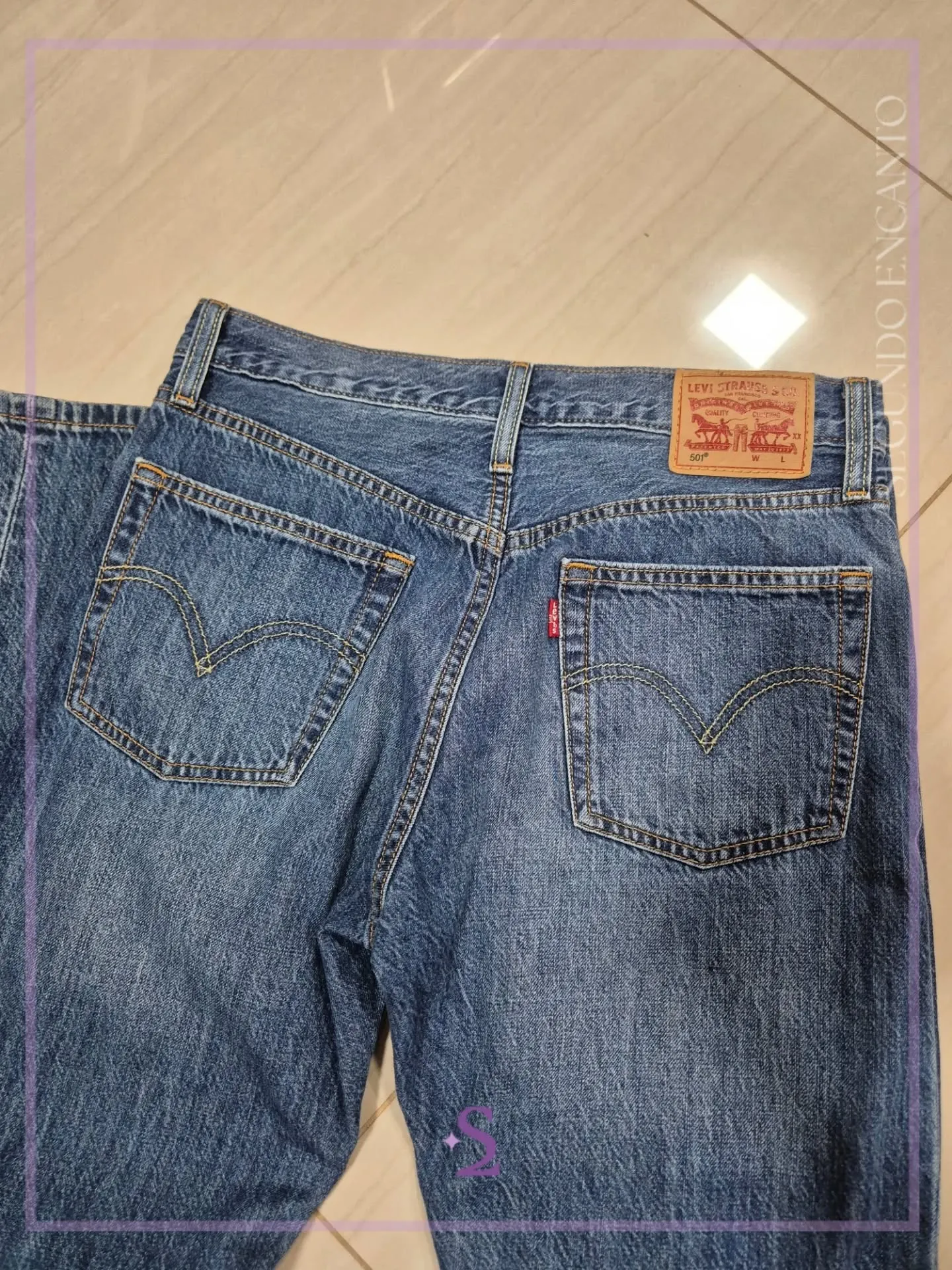 Jeans rectos Levis W26 L32 - Image 5