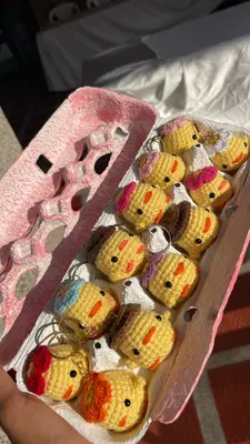 Llaveros de pollito