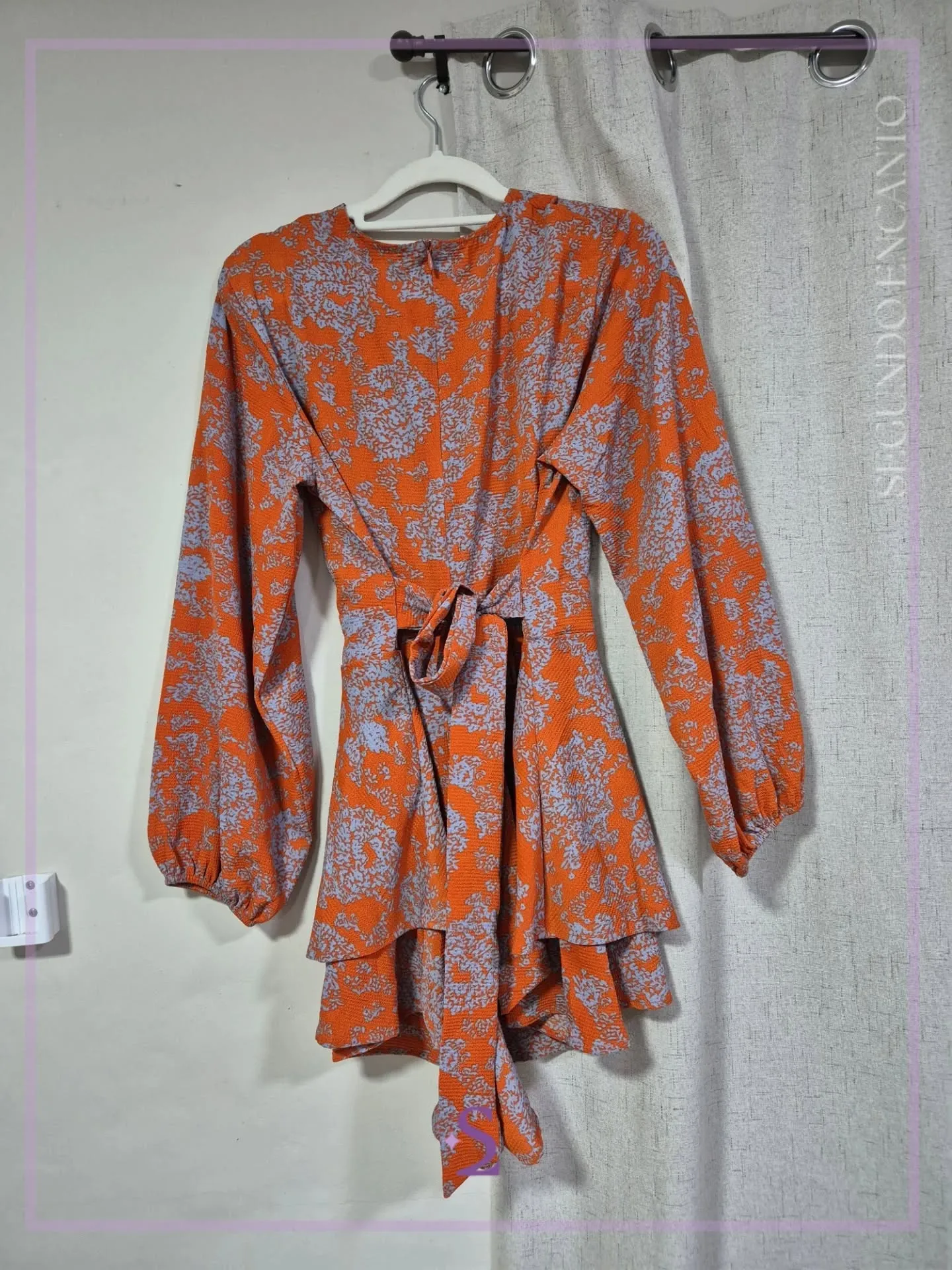 Romper floreado color naranja M - Image 6