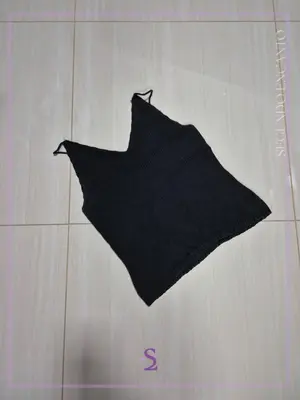 Top negro tejido M