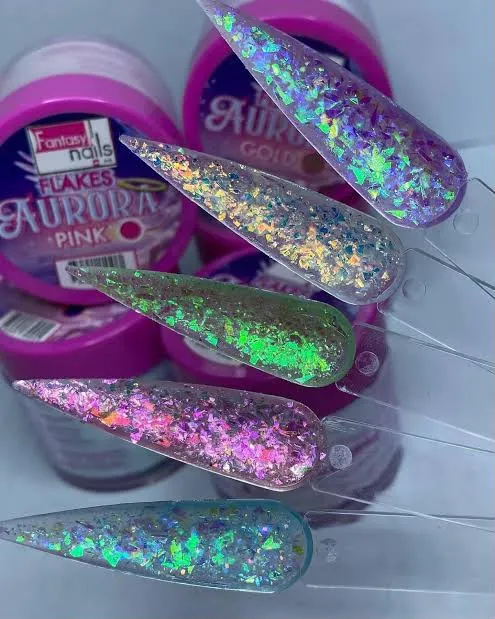 ACRILICO FLAKES AURORA FANTASY NAILS - imagen 2