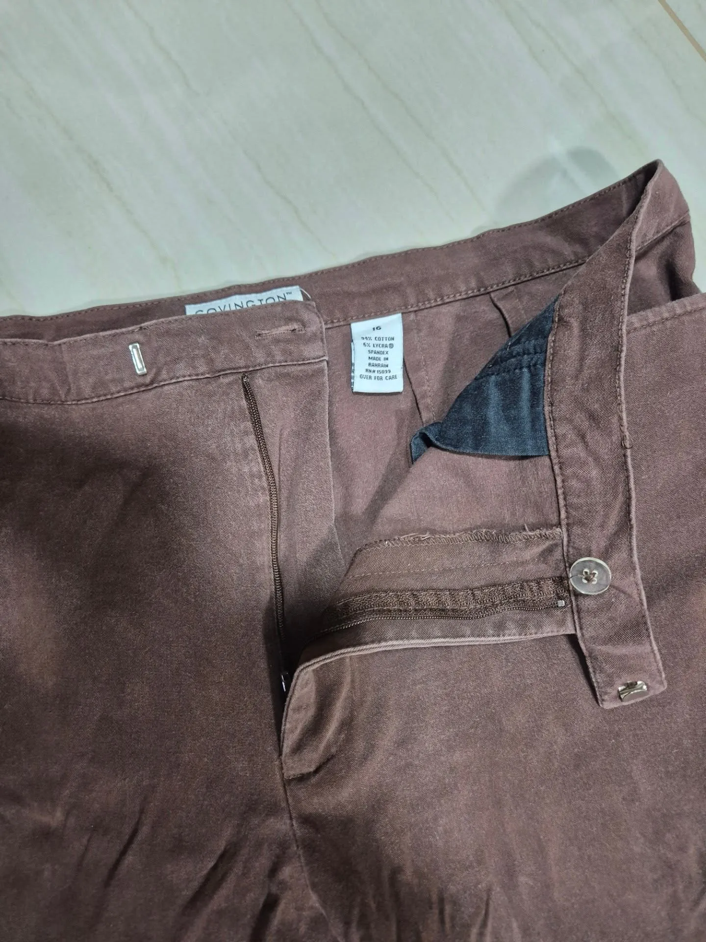 Pantalon color cafe XL - Image 6