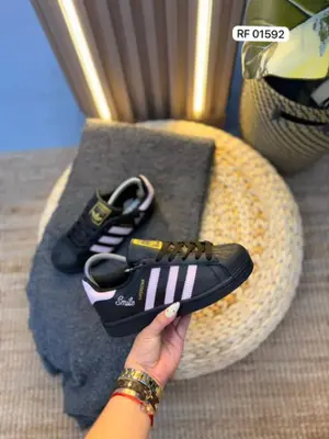 adidas Superstar "Smile" Black Pink